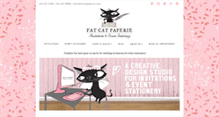 Desktop Screenshot of fatcatpaperie.com